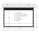 Kauber Blue Label XL Tensioned BT Cinema 154" 16:9 191x340 дроп. 40см., Clear Vision