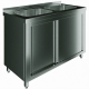 Стол производственный купе СПЗК2М-18/6-БП с моечной ванной