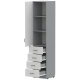 Шкаф-колонка для документов GRAY LITE 4