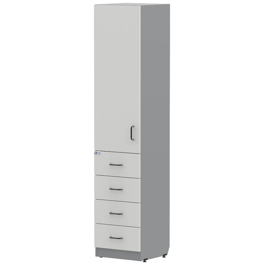 Шкаф-колонка для документов GRAY LITE 4