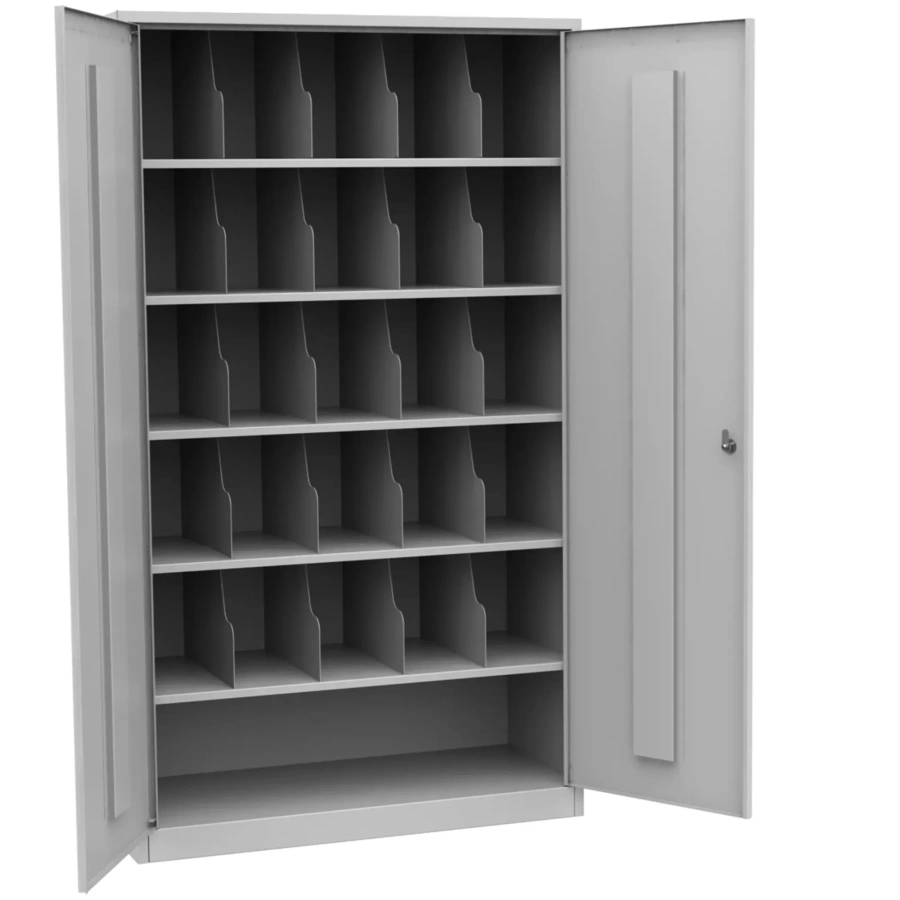 Шкаф для 25 противогазов ХПГ-25, с двумя дверьми (1500х870х380)